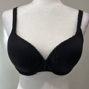 Victorias Secret Black with lace trim bra